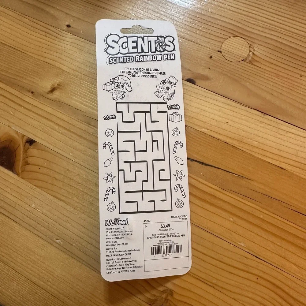 Scentos‎ Scented Rainbow Pen 10 Colors Multi Color Retractable Holiday Christmas